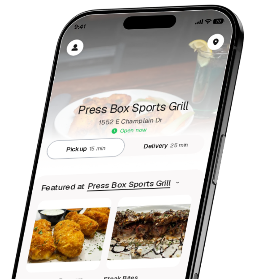 Press Box Sports Grill app preview